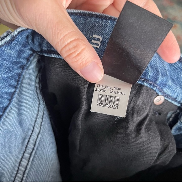 Mott & Bow Jeans Men's 33x32 Slim Warren Medium Blue - Picture 7 of 7